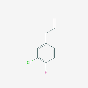 molecular formula C9H8ClF B055044 3-(3-氯-4-氟苯基)-1-丙烯 CAS No. 121626-73-1