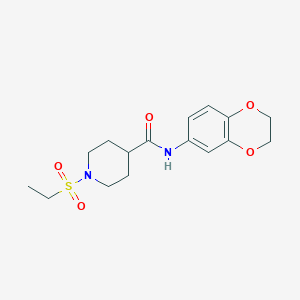 N-(2,3-dihydro-1,4-benzodioxin-6-yl)-1-(ethylsulfonyl)-4-piperidinecarboxamide