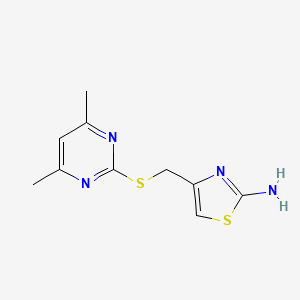 4-{[(4,6-dimethyl-2-pyrimidinyl)thio]methyl}-1,3-thiazol-2-amine
