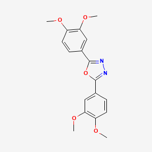 2,5-bis(3,4-dimethoxyphenyl)-1,3,4-oxadiazole