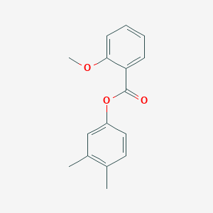 molecular formula C16H16O3 B5504471 3,4-dimethylphenyl 2-methoxybenzoate 