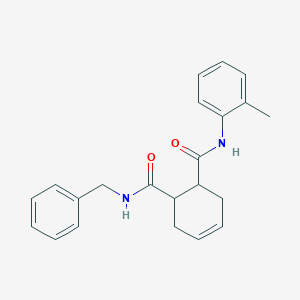 N-benzyl-N'-(2-methylphenyl)-4-cyclohexene-1,2-dicarboxamide