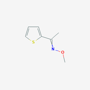 molecular formula C7H9NOS B055045 1-(噻吩-2-基)乙酮 O-甲基肟 CAS No. 114773-97-6