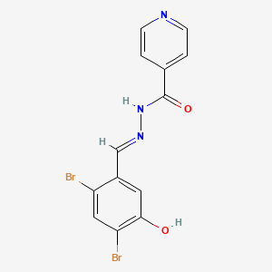 molecular formula C13H9Br2N3O2 B5504517 N'-(2,4-dibromo-5-hydroxybenzylidene)isonicotinohydrazide 