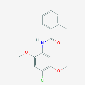 N-(4-chloro-2,5-dimethoxyphenyl)-2-methylbenzamide