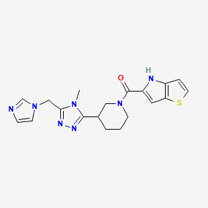 5-({3-[5-(1H-imidazol-1-ylmethyl)-4-methyl-4H-1,2,4-triazol-3-yl]piperidin-1-yl}carbonyl)-4H-thieno[3,2-b]pyrrole