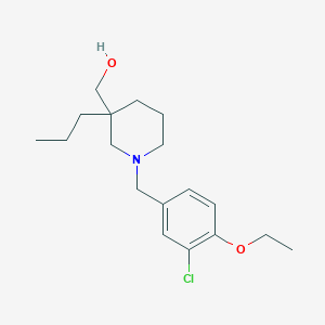 [1-(3-chloro-4-ethoxybenzyl)-3-propylpiperidin-3-yl]methanol