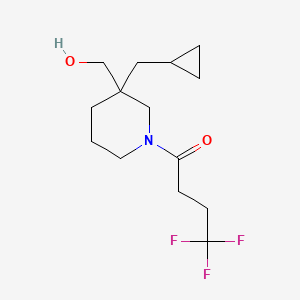 [3-(cyclopropylmethyl)-1-(4,4,4-trifluorobutanoyl)piperidin-3-yl]methanol