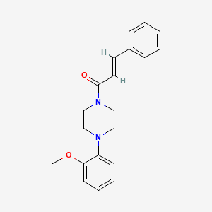 molecular formula C20H22N2O2 B5504635 1-cinnamoyl-4-(2-methoxyphenyl)piperazine 