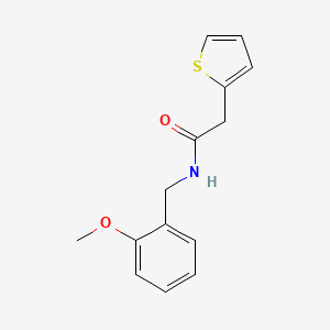 molecular formula C14H15NO2S B5504636 N-(2-methoxybenzyl)-2-(2-thienyl)acetamide 