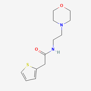molecular formula C12H18N2O2S B5504727 N-[2-(4-吗啉基)乙基]-2-(2-噻吩基)乙酰胺 