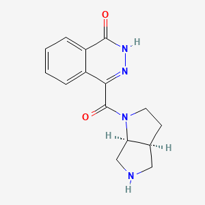 molecular formula C15H16N4O2 B5504740 4-[rel-(3aS,6aS)-hexahydropyrrolo[3,4-b]pyrrol-1(2H)-ylcarbonyl]-1(2H)-phthalazinone hydrochloride 