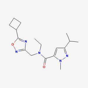 N-[(5-cyclobutyl-1,2,4-oxadiazol-3-yl)methyl]-N-ethyl-3-isopropyl-1-methyl-1H-pyrazole-5-carboxamide