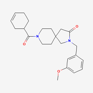 8-(3-cyclohexen-1-ylcarbonyl)-2-(3-methoxybenzyl)-2,8-diazaspiro[4.5]decan-3-one