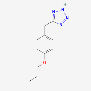molecular formula C11H14N4O B5504791 5-(4-丙氧基苄基)-1H-四唑 