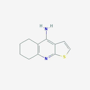 molecular formula C11H12N2S B055048 5,6,7,8-Tetrahydrothieno[2,3-b]quinolin-4-amine CAS No. 122914-50-5
