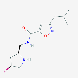 N-{[(2S,4S)-4-fluoro-2-pyrrolidinyl]methyl}-3-isobutyl-5-isoxazolecarboxamide