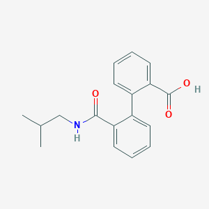 molecular formula C18H19NO3 B5504814 2'-[(isobutylamino)carbonyl]-2-biphenylcarboxylic acid 