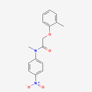 molecular formula C16H16N2O4 B5504871 N-methyl-2-(2-methylphenoxy)-N-(4-nitrophenyl)acetamide 