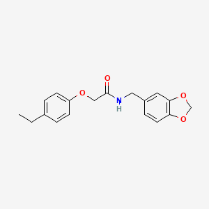 N-(1,3-benzodioxol-5-ylmethyl)-2-(4-ethylphenoxy)acetamide