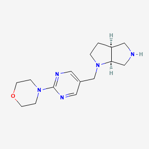 rel-(3aS,6aS)-1-{[2-(4-morpholinyl)-5-pyrimidinyl]methyl}octahydropyrrolo[3,4-b]pyrrole dihydrochloride