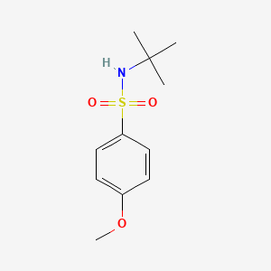 molecular formula C11H17NO3S B5505025 N-(tert-butyl)-4-methoxybenzenesulfonamide 