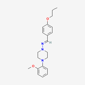 4-(2-methoxyphenyl)-N-(4-propoxybenzylidene)-1-piperazinamine