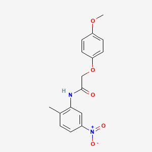 molecular formula C16H16N2O5 B5505088 2-(4-甲氧基苯氧基)-N-(2-甲基-5-硝基苯基)乙酰胺 