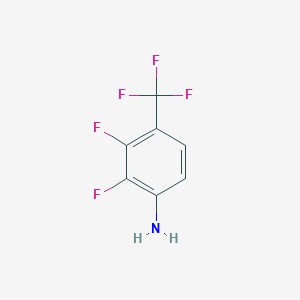 molecular formula C7H4F5N B055052 4-Amino-2,3-difluorobenzotrifluoride CAS No. 123950-46-9