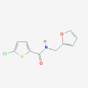 molecular formula C10H8ClNO2S B5505213 5-chloro-N-(2-furylmethyl)-2-thiophenecarboxamide 