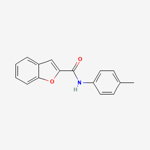 molecular formula C16H13NO2 B5505371 N-(4-甲基苯基)-1-苯并呋喃-2-甲酰胺 