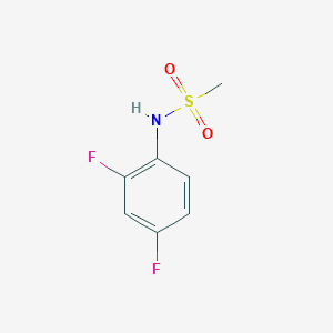 molecular formula C7H7F2NO2S B5505385 N-(2,4-二氟苯基)甲磺酰胺 