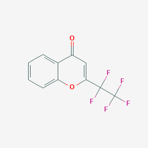 molecular formula C11H5F5O2 B5505391 2-(pentafluoroethyl)-4H-chromen-4-one 