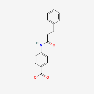 molecular formula C17H17NO3 B5505495 methyl 4-[(3-phenylpropanoyl)amino]benzoate 