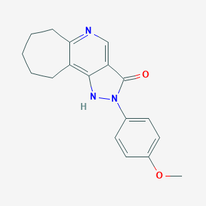 molecular formula C18H19N3O2 B055055 Unii-K9Q4R9S81O CAS No. 111205-55-1