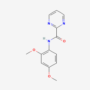 molecular formula C13H13N3O3 B5505573 N-(2,4-dimethoxyphenyl)-2-pyrimidinecarboxamide 
