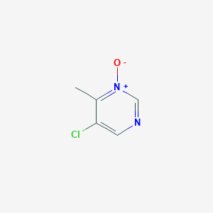 molecular formula C5H5ClN2O B055056 5-Chloro-6-methylpyrimidine 1-oxide CAS No. 114969-99-2