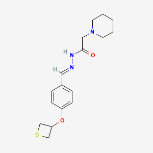 2-(1-piperidinyl)-N'-[4-(3-thietanyloxy)benzylidene]acetohydrazide
