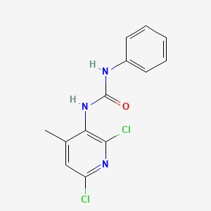 molecular formula C13H11Cl2N3O B5505681 N-(2,6-dichloro-4-methylpyridin-3-yl)-N'-phenylurea 