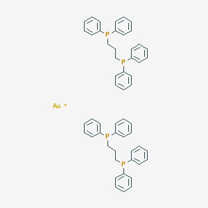 molecular formula C54H52AuP4+ B055057 Bis(1,2-bis(diphenylphosphino)propane)gold (I) CAS No. 116449-45-7