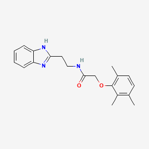 molecular formula C20H23N3O2 B5505726 N-[2-(1H-benzimidazol-2-yl)ethyl]-2-(2,3,6-trimethylphenoxy)acetamide 