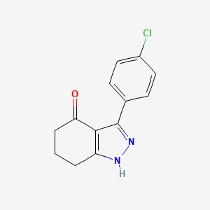 molecular formula C13H11ClN2O B5505747 3-(4-chlorophenyl)-1,5,6,7-tetrahydro-4H-indazol-4-one 