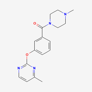 molecular formula C17H20N4O2 B5505757 4-methyl-2-{3-[(4-methyl-1-piperazinyl)carbonyl]phenoxy}pyrimidine 
