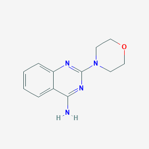 molecular formula C12H14N4O B5505768 2-(4-吗啉基)-4-喹唑啉胺 CAS No. 41078-28-8