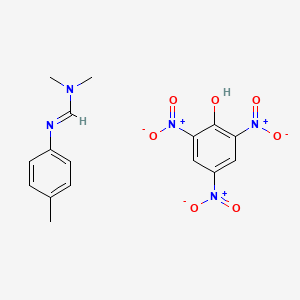 molecular formula C16H17N5O7 B5505931 N,N-dimethyl-N'-(4-methylphenyl)imidoformamide - 2,4,6-trinitrophenol (1:1) 