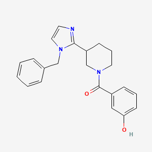 3-{[3-(1-benzyl-1H-imidazol-2-yl)-1-piperidinyl]carbonyl}phenol