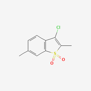 molecular formula C10H9ClO2S B5506041 3-氯-2,6-二甲基-1-苯并噻吩1,1-二氧化物 