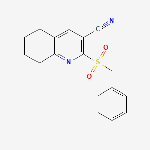 2-Benzylsulfonyl-5,6,7,8-tetrahydroquinoline-3-carbonitrile