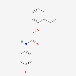 molecular formula C16H16FNO2 B5506195 2-(2-乙基苯氧基)-N-(4-氟苯基)乙酰胺 