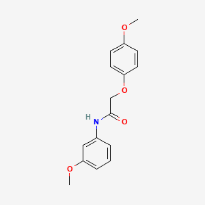 molecular formula C16H17NO4 B5506224 2-(4-甲氧基苯氧基)-N-(3-甲氧基苯基)乙酰胺 